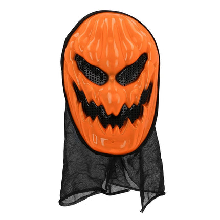 Halloween Masker Oranje Pompoen van Boland koop je bij Partywinkel