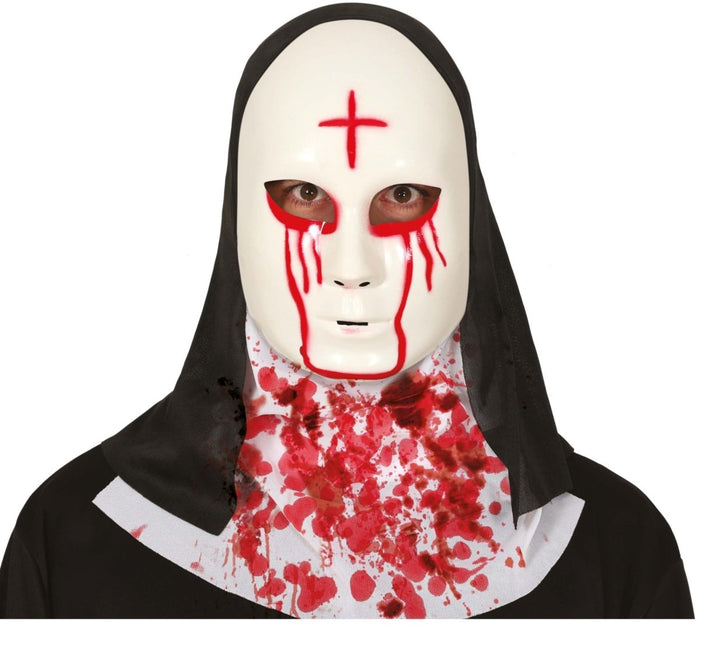 Halloween Masker Satanische Non van Fiestas Guirca koop je bij Partywinkel