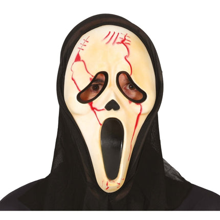 Halloween Masker Wit Bloody Killer van Fiestas Guirca koop je bij Partywinkel