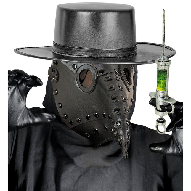 Halloween Masker Zwart Pestdokter van Widmann koop je bij Partywinkel