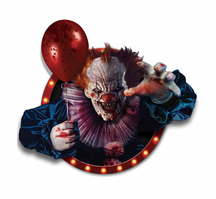 Halloween Muursticker Clown 80cm van Fiestas Guirca koop je bij Partywinkel
