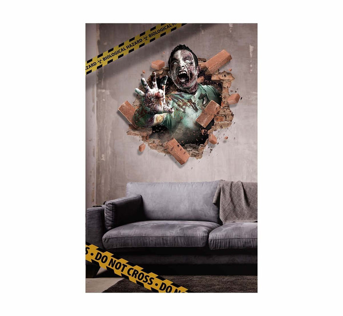 Halloween Muursticker Zombie 80cm van Fiestas Guirca koop je bij Partywinkel