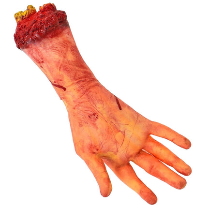 Halloween Nep Hand Afgehakt Met Bot van Widmann koop je bij Partywinkel
