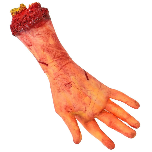 Halloween Nep Hand Afgehakt Met Bot van Widmann koop je bij Partywinkel