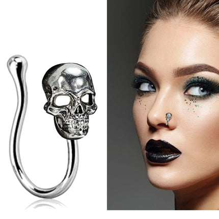 Halloween Nep Piercing Schedel van Fiestas Guirca koop je bij Partywinkel