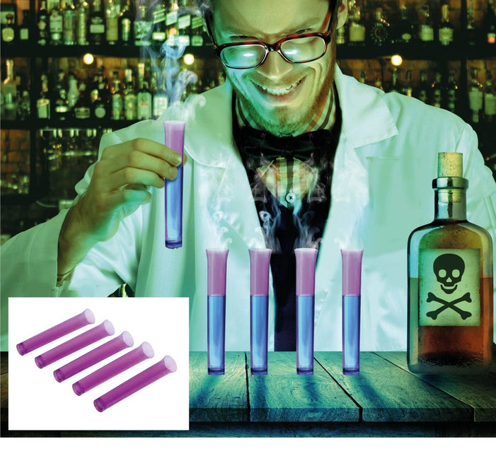 Halloween Nep Reageerbuis Paars 4st van Fiestas Guirca koop je bij Partywinkel