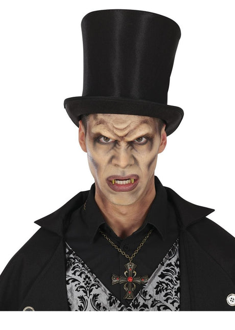 Halloween Nep Tanden Goud Hoektand 2st van Fiestas Guirca koop je bij Partywinkel