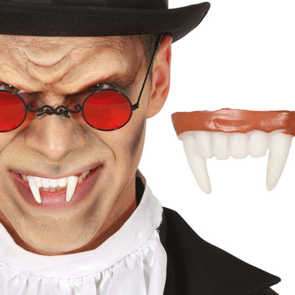 Halloween Nep Tanden Wit Vampier van Fiestas Guirca koop je bij Partywinkel