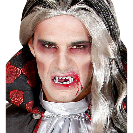 Halloween Nep Tanden Zwart Rood Vampier van Widmann koop je bij Partywinkel