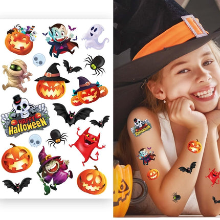 Halloween Nep Tattoos Gekleurd van Fiestas Guirca koop je bij Partywinkel