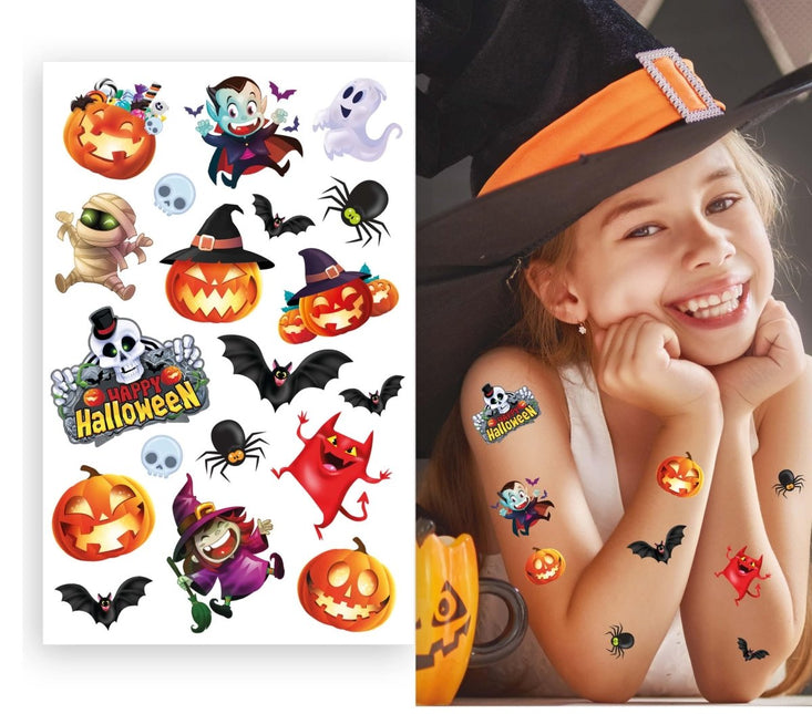 Halloween Nep Tattoos Gekleurd van Fiestas Guirca koop je bij Partywinkel