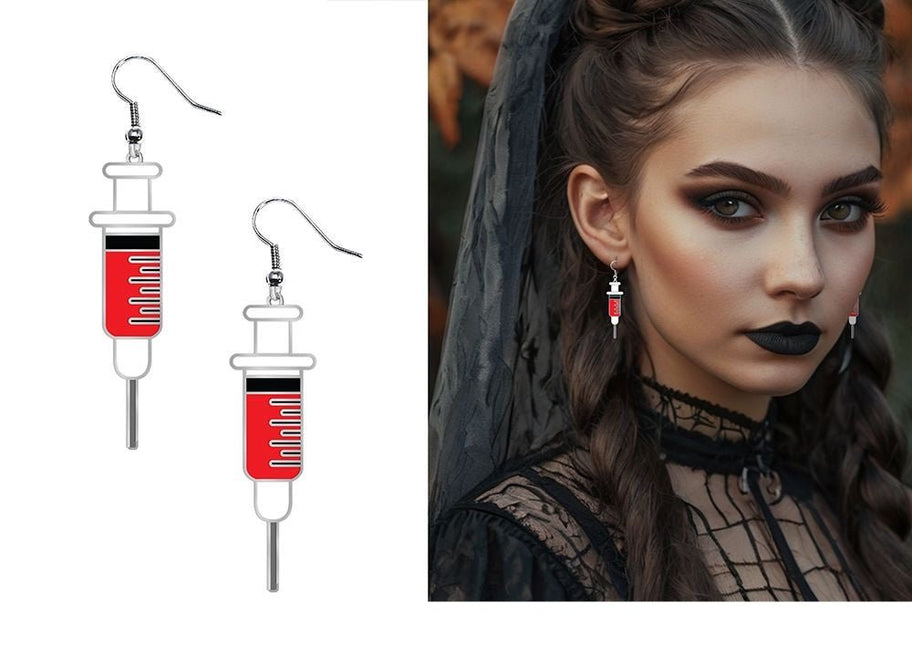 Halloween Oorbellen Spuiten van Fiestas Guirca koop je bij Partywinkel