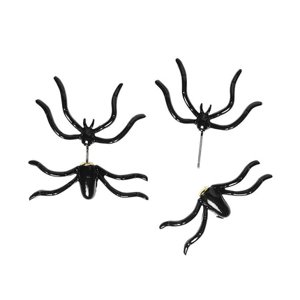 Halloween Oorbellen Zwart Spinnen van Widmann koop je bij Partywinkel