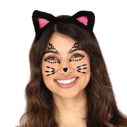 Halloween Plak Diamantjes Kat van Fiestas Guirca koop je bij Partywinkel