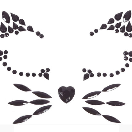 Halloween Plak Diamantjes Kat van Fiestas Guirca koop je bij Partywinkel