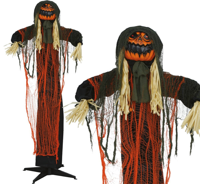 Halloween Pompoen Licht, Geluid En Beweging 1,85m van Fiestas Guirca koop je bij Partywinkel