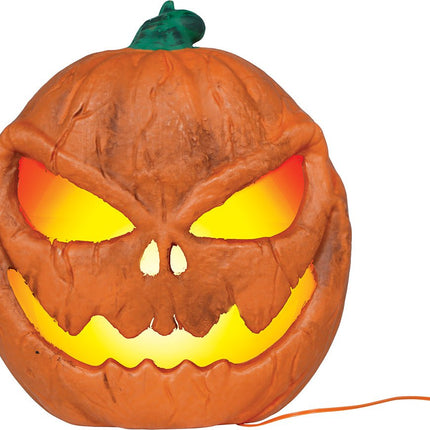 Halloween Pompoen Oranje Met Licht 28cm van Fiestas Guirca koop je bij Partywinkel