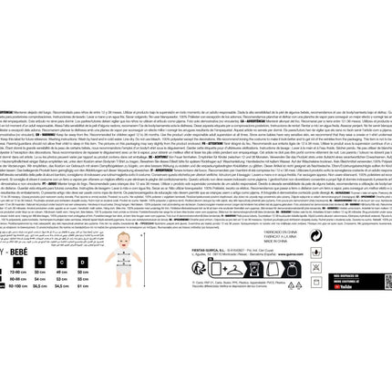 Halloween Poncho Baby Kat van Fiestas Guirca koop je bij Partywinkel