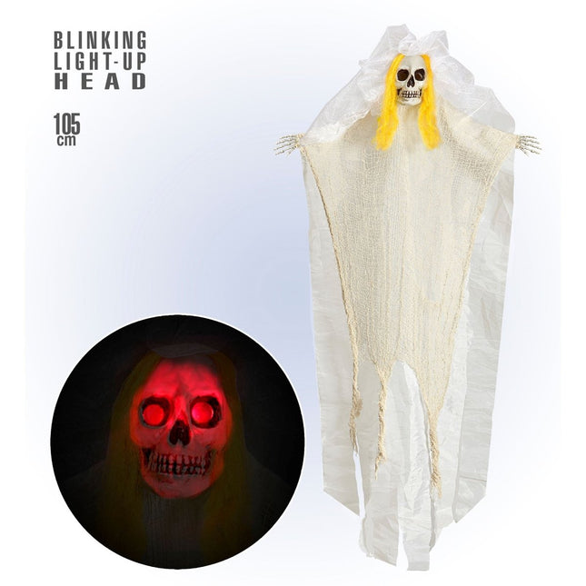Halloween Pop Bruid Met Licht 1,05m van Widmann koop je bij Partywinkel