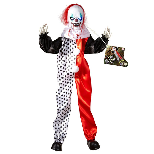 Halloween Pop Clown Met Licht 90cm van Widmann koop je bij Partywinkel