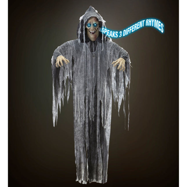 Halloween Pop Grijs Zombie Met Geluid, Licht En Beweging van Widmann koop je bij Partywinkel