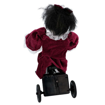 Halloween Pop Mathilde Op Fiets 35cm van Boland koop je bij Partywinkel