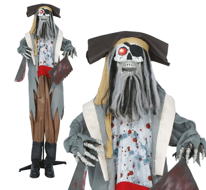 Halloween Pop Piraat Met Licht, Geluid En Beweging 1,8m van Fiestas Guirca koop je bij Partywinkel