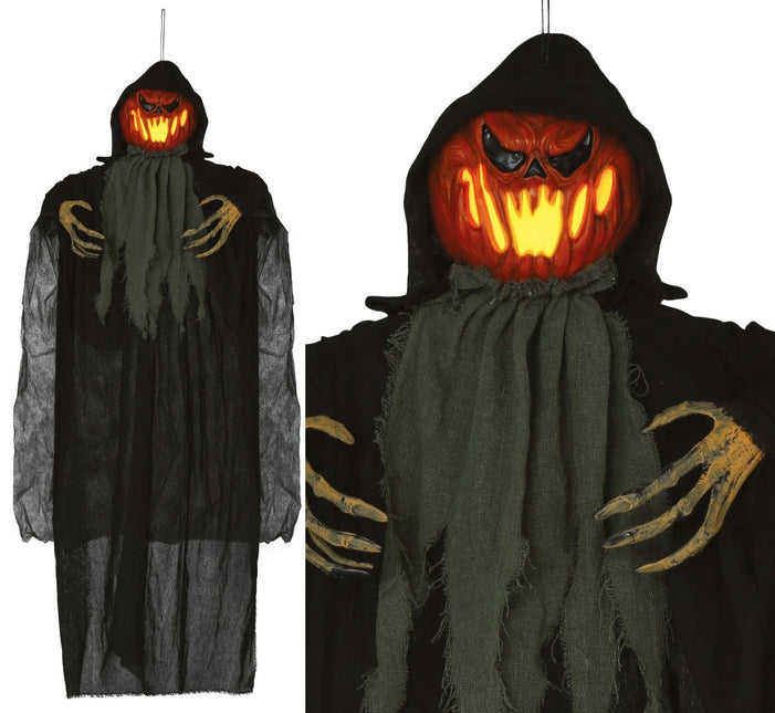 Halloween Pop Pompoen Met Licht 1,2m van Fiestas Guirca koop je bij Partywinkel