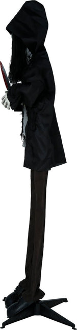 Halloween Pop Skelet Met Licht, Geluid En Beweging Zwart 1,8m van Fiestas Guirca koop je bij Partywinkel