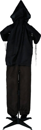 Halloween Pop Skelet Met Licht, Geluid En Beweging Zwart 1,8m van Fiestas Guirca koop je bij Partywinkel