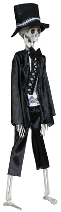 Halloween Pop Skelet Met Pak 40cm van Fiestas Guirca koop je bij Partywinkel