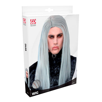 Halloween Pruik Grijs Heren Vampier van Widmann koop je bij Partywinkel