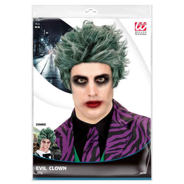 Halloween Pruik Groen Zombie van Widmann koop je bij Partywinkel