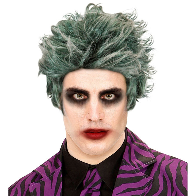 Halloween Pruik Groen Zombie van Widmann koop je bij Partywinkel