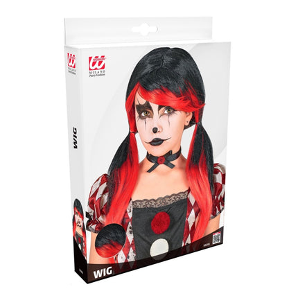 Halloween Pruik Horror Clown van Widmann koop je bij Partywinkel