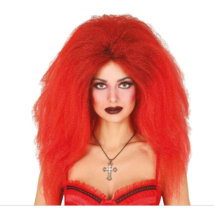 Halloween Pruik Rood Lang Haar van Fiestas Guirca koop je bij Partywinkel