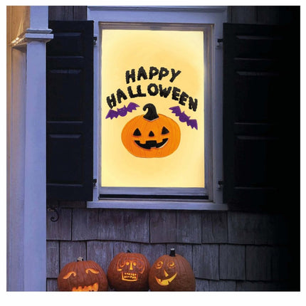 Halloween Raamdecoratie Happy Halloween van Fiestas Guirca koop je bij Partywinkel