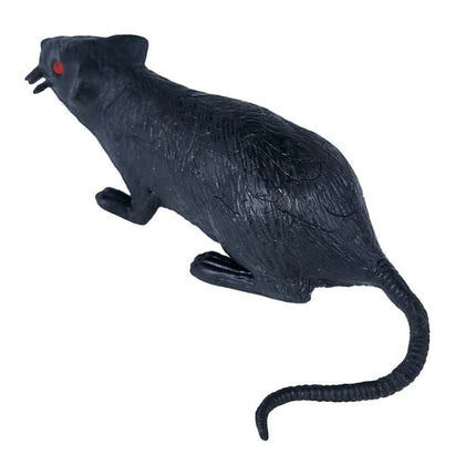 Halloween Rat Zwart 15cm van Fiestas Guirca koop je bij Partywinkel