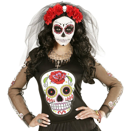 Halloween Ring Blauw Schedel van Widmann koop je bij Partywinkel