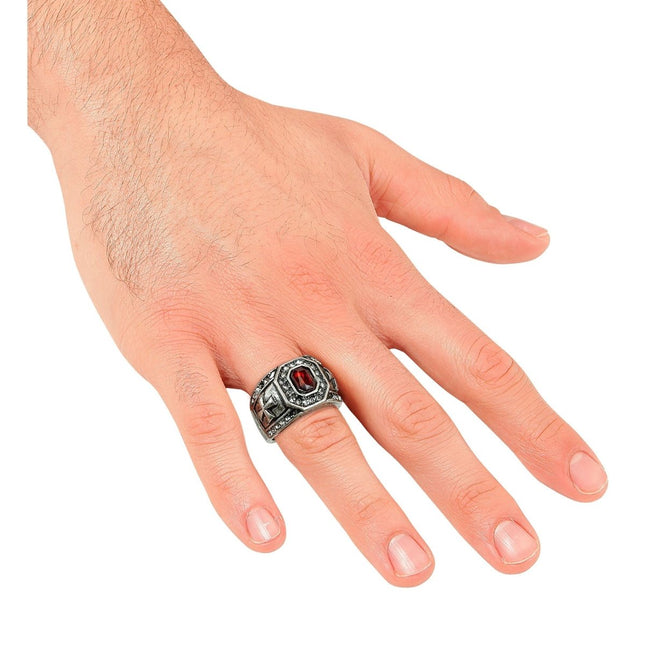 Halloween Ring Rode Edelsteen van Widmann koop je bij Partywinkel