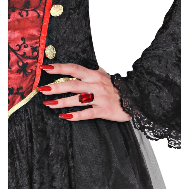 Halloween Ring Rood Edelsteen van Widmann koop je bij Partywinkel