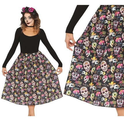 Halloween Rok Doodshoofden van Fiestas Guirca koop je bij Partywinkel