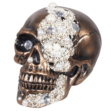 Halloween Schedel Parels 21cm van Boland koop je bij Partywinkel