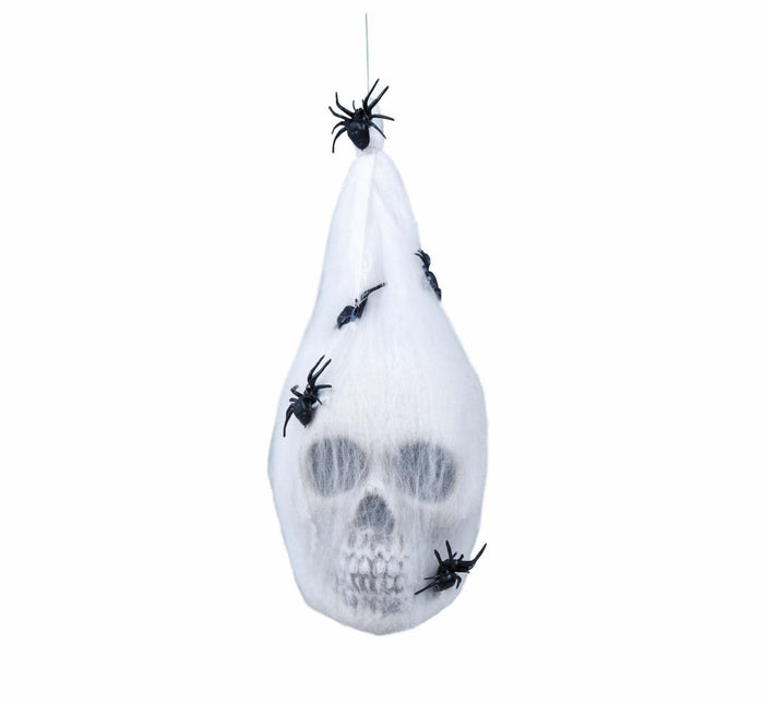 Halloween Schedel Spinnenweb Tas 25cm van Fiestas Guirca koop je bij Partywinkel