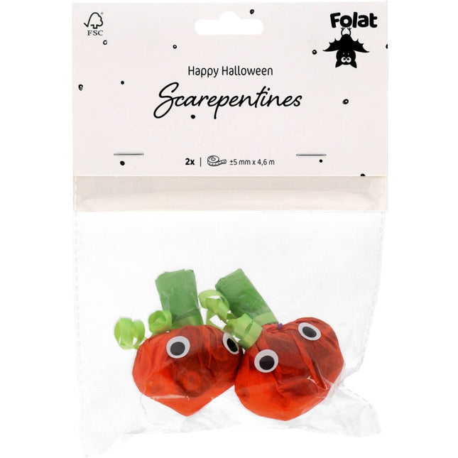 Halloween Confetti Serpentine Pompoen 2st van Folat koop je bij Partywinkel