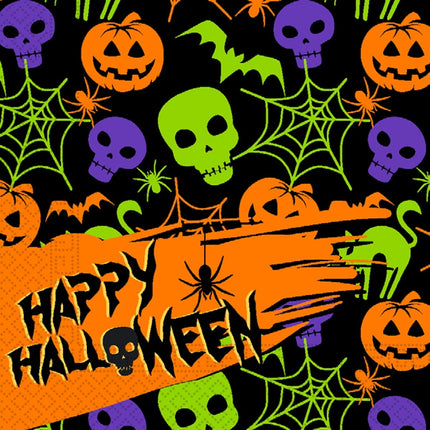 Halloween Servetten 33cm 20st van Procos koop je bij Partywinkel