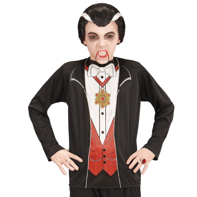 Halloween Shirt Kind Vampier van Widmann koop je bij Partywinkel