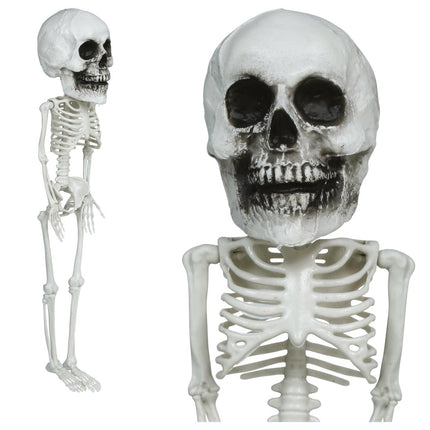 Halloween Skelet Hangend Groot Hoofd 40cm van Fiestas Guirca koop je bij Partywinkel