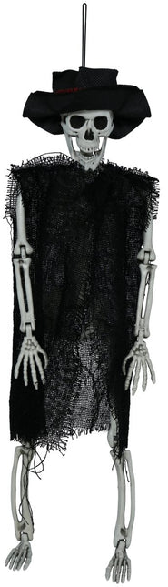 Halloween Skelet Met Hoed 47cm van Fiestas Guirca koop je bij Partywinkel