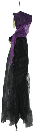 Halloween Skelet Zwart Paars Skelet 90cm van Fiestas Guirca koop je bij Partywinkel